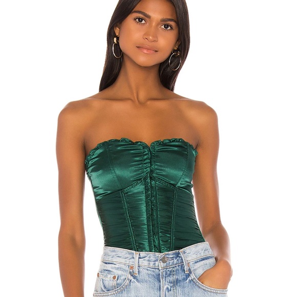 superdown Tops - ❌SOLD❌ superdown Sevilla Corset Top in Green S